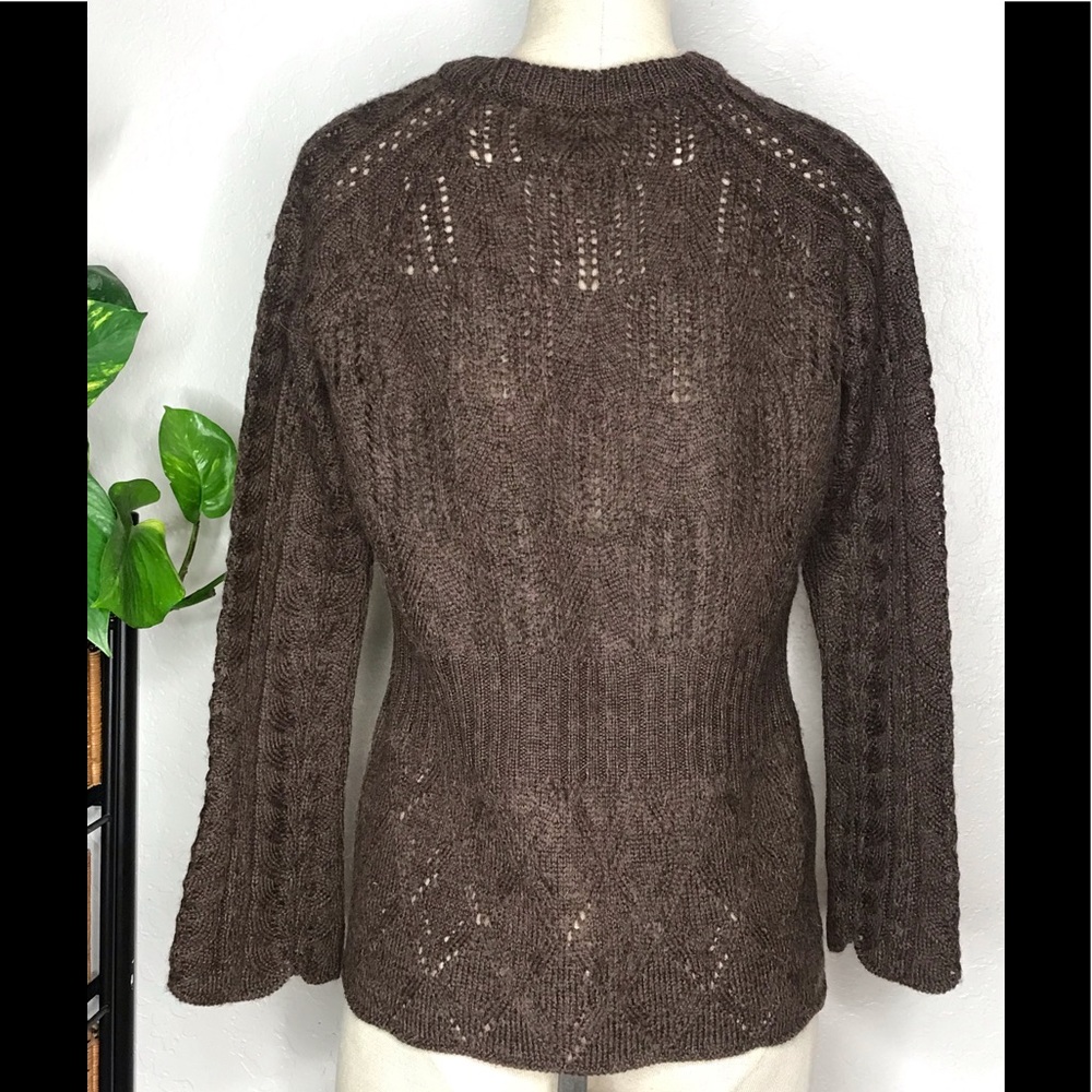 Vintage Wool Alpaca Acrylic Blend Sweater Medium - Picture 3 of 7